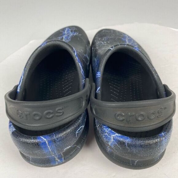 Crocs Bistro Work Clog Slip Resistant, Men's size M6 W8 Black/Lightning Bolts. - Picture 3 of 10